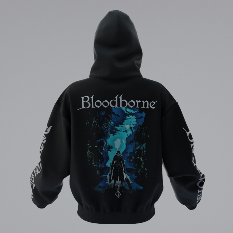 Bloodborne Oversize Unisex Hoodie Kapüşonlu Sweatshirt
