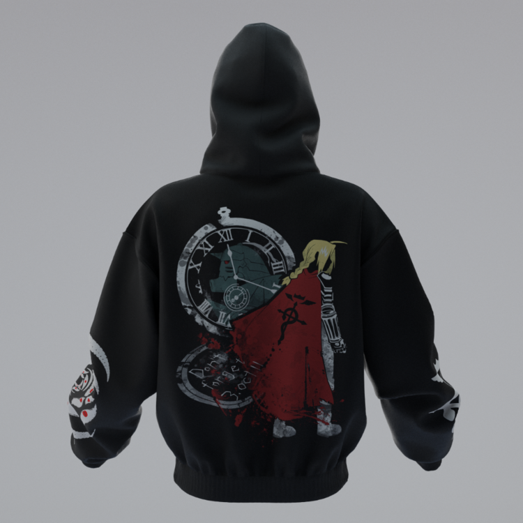 Fullmetal Alchemist Oversize Unisex Hoodie Kapüşonlu Sweatshirt