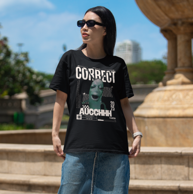 Plankton Meme Oversize Unisex T-Shirt