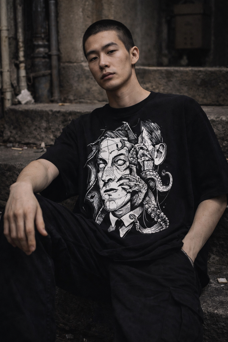 Hp Lovecraft Cthulhu (Alt-5) Oversize Unisex T-Shirt