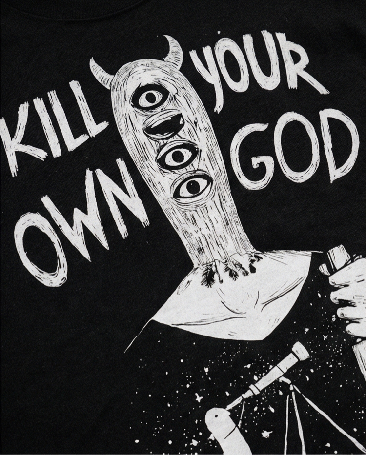 Punpun Kill Your Own God Oversize Unisex T-Shirt 