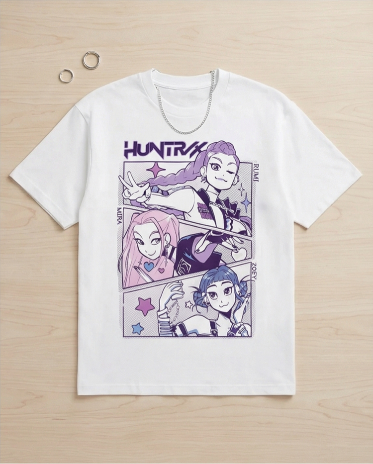 K-Pop Demon Hunters Huntrix Oversize Unisex T-Shirt