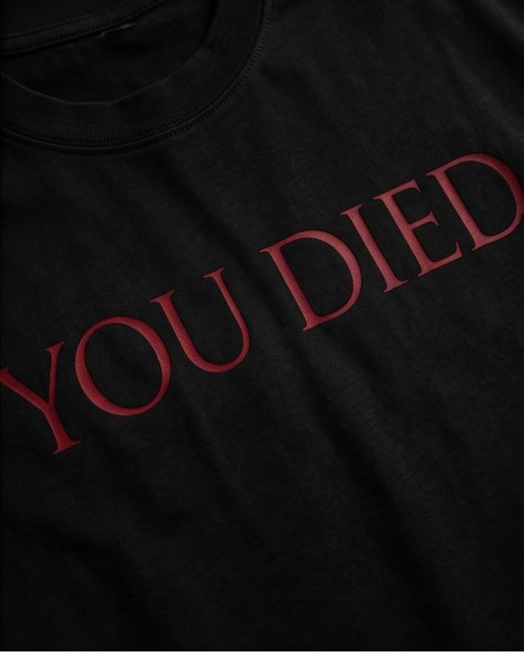 Dark Souls You Died Logo Oversize Unisex T-Shirt