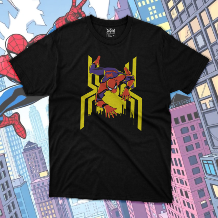 Spiderman Wall DA-010 Oversize Unisex T-Shirt