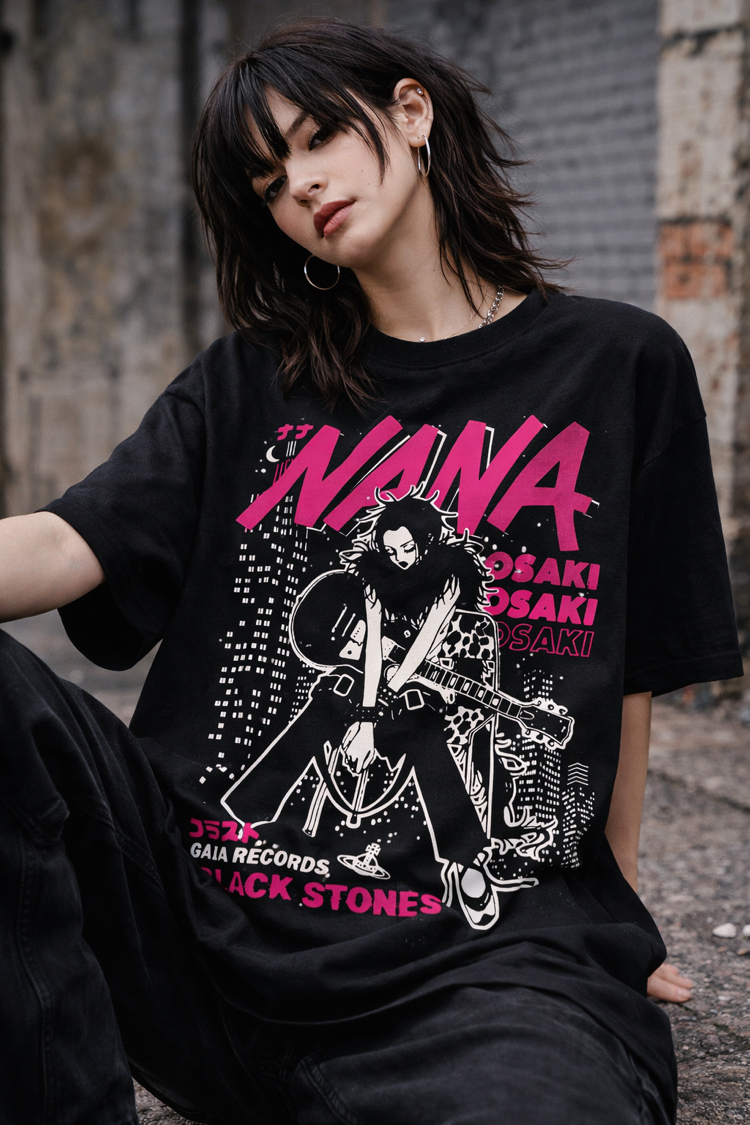 Nana Black Stones Oversize Unisex T-Shirt 