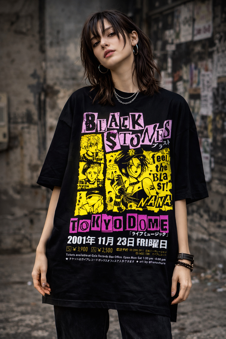 Nana Black Stones Tokyo Oversize Unisex T-Shirt 