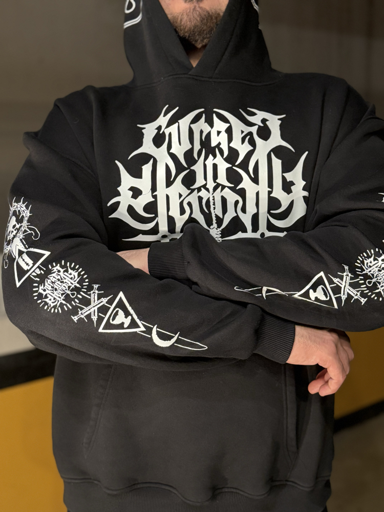 Cursed in Eternity Rise of Silence Oversize Unisex Hoodie