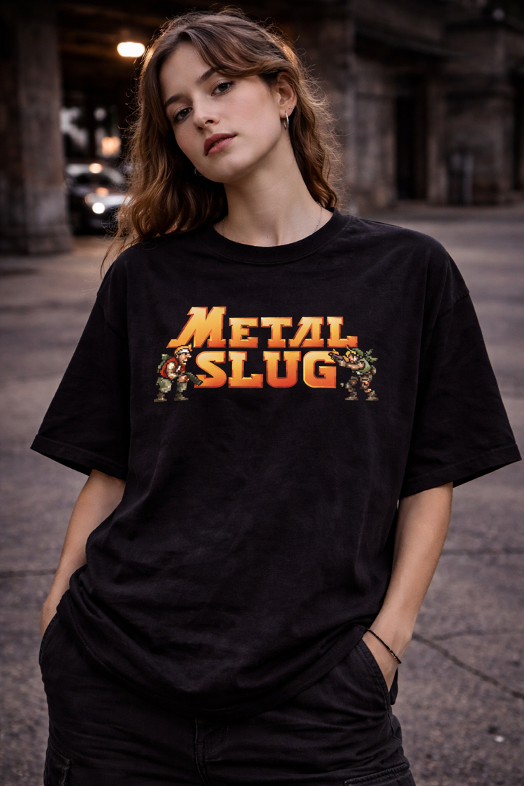 Metal Slug Logo Oversize Unisex T-Shirt