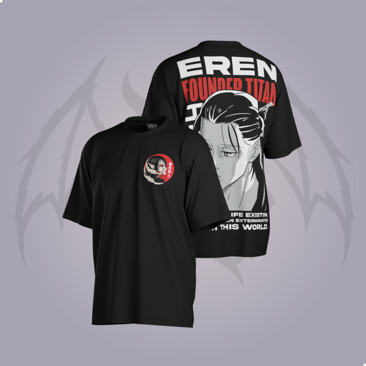 Attack on Titan Eren Oversize Unisex T-Shirt