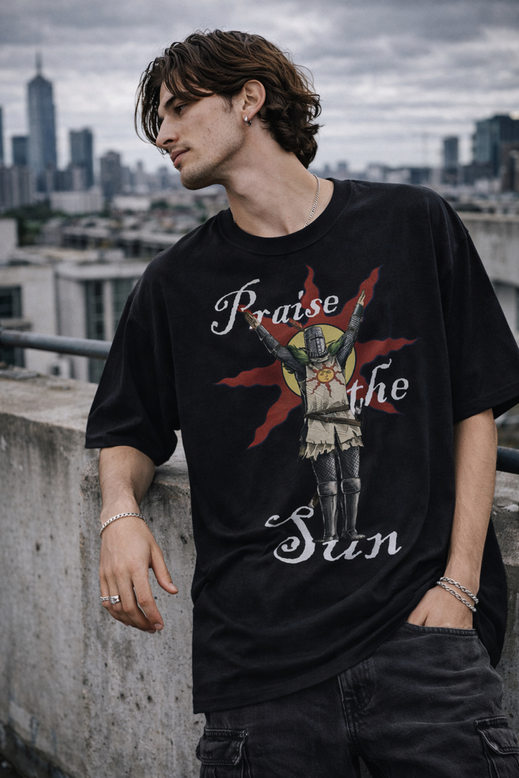 Dark Souls Praise the Sun Oversize Unisex T-Shirt