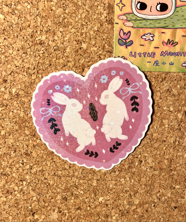 Hologramlı Tavşan Sticker