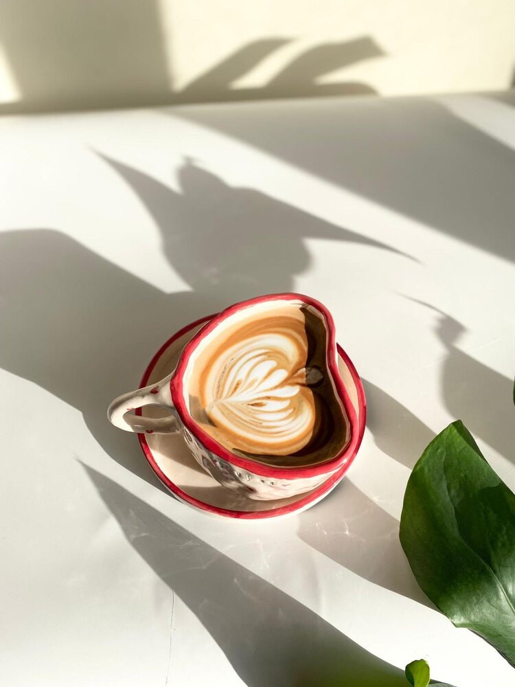 Ön Sipariş You and Me Kalp Mug 1 adet ( ALTLIKLI)