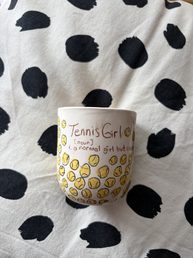 Tennis Girl Double Espresso Cup 1 adet