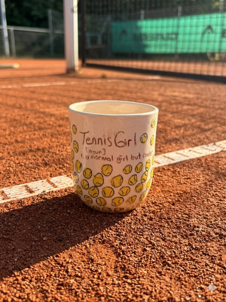 Tennis Girl Double Espresso Cup 1 adet