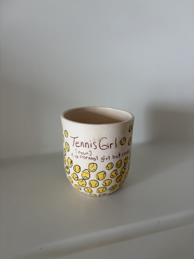 Tennis Girl Double Espresso Cup 1 adet