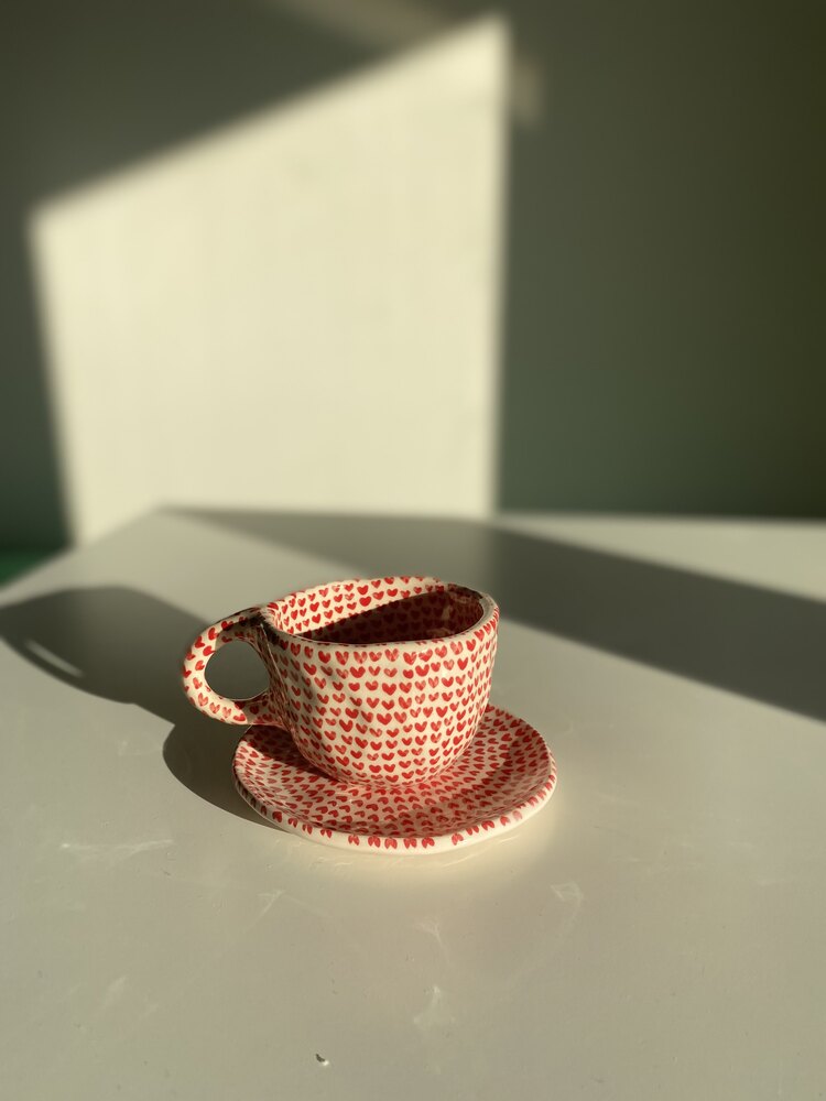 Ön sipariş Çok Kalp Espresso - Türk Kahvesi Fincanı 1 adet