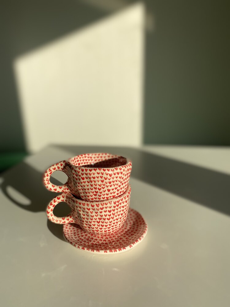 Ön sipariş Çok Kalp Espresso - Türk Kahvesi Fincanı 1 adet
