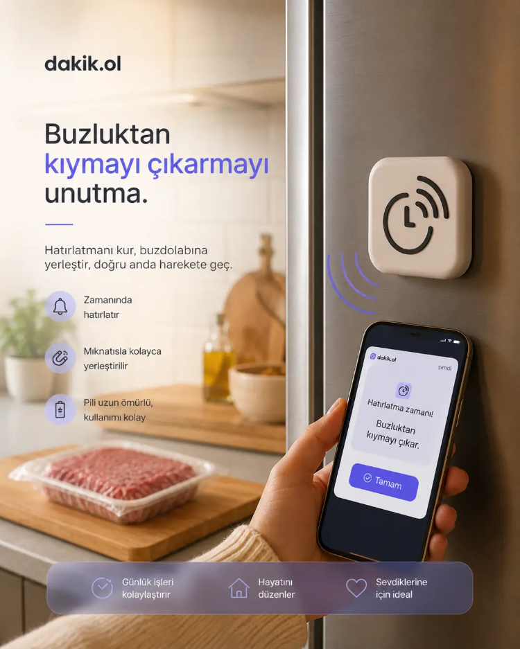 dakik.ol Akıllı NFC Alarm Kapatma Cihazı