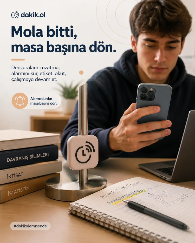 dakik.ol Akıllı NFC Alarm Kapatma Cihazı