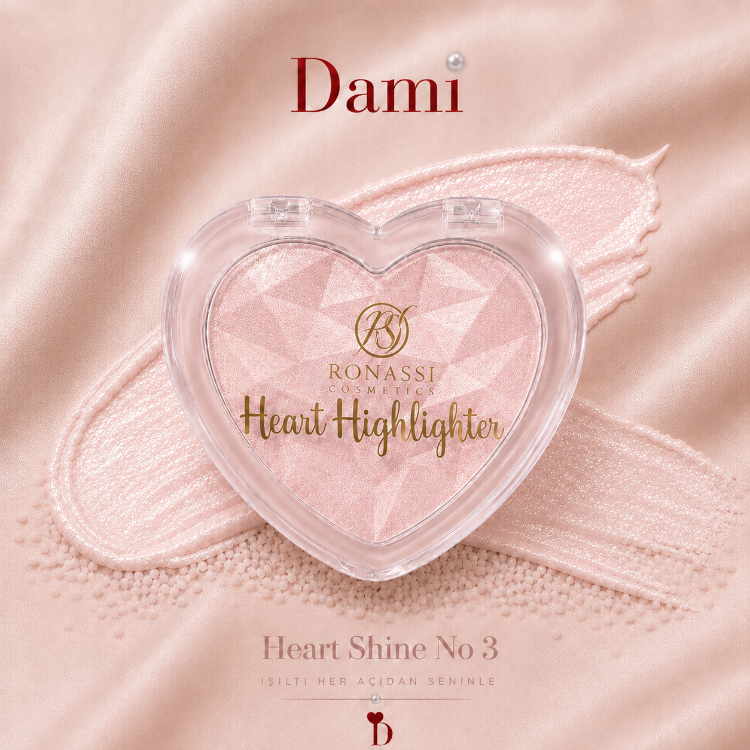 Kalpli Highlighter 3D Elmas Dokulu Yoğun Parlaklık Veren Aydınlatıcı