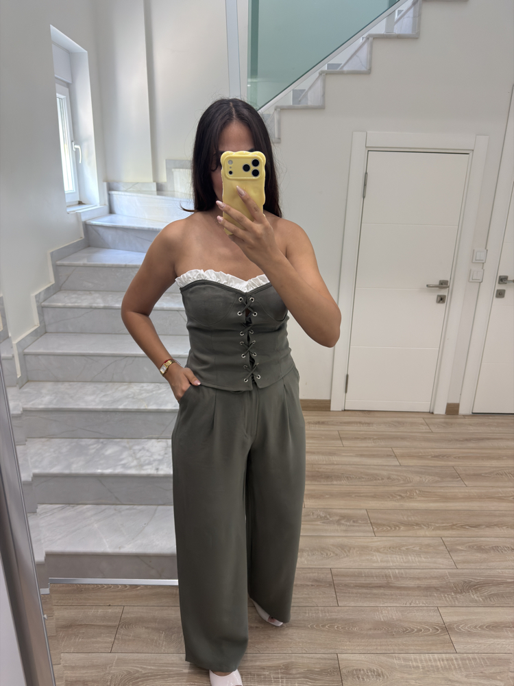 Büstiyer pantolon takım