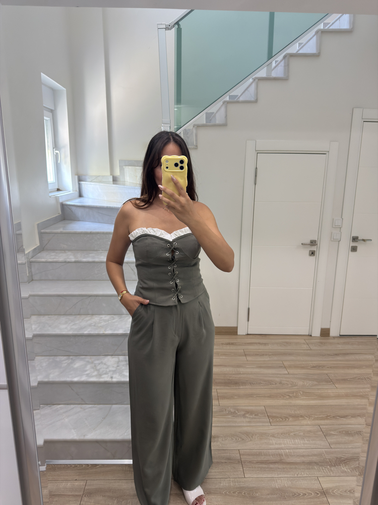 Büstiyer pantolon takım