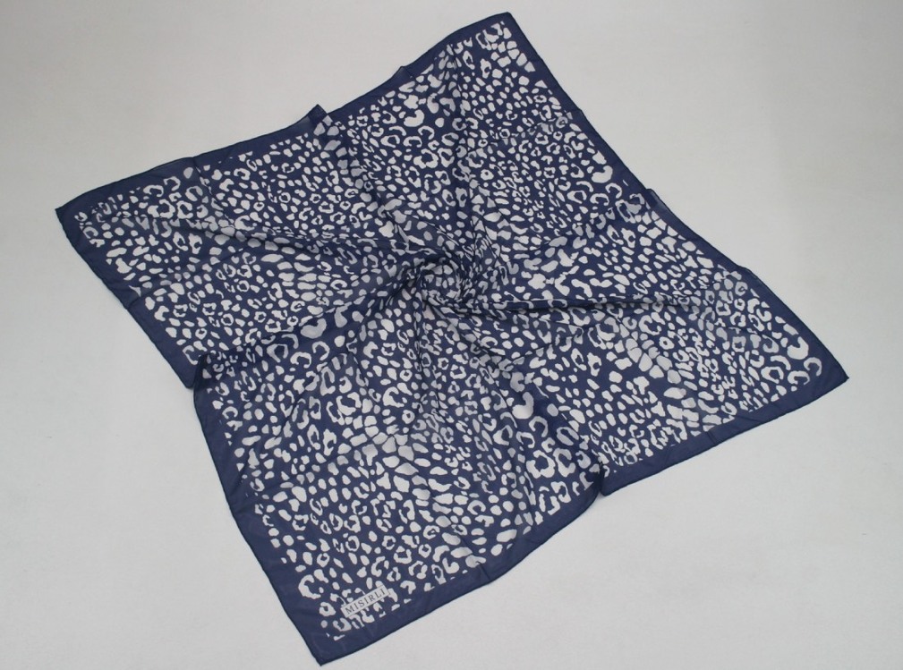 Leopar Desenli Şifon Eşarp