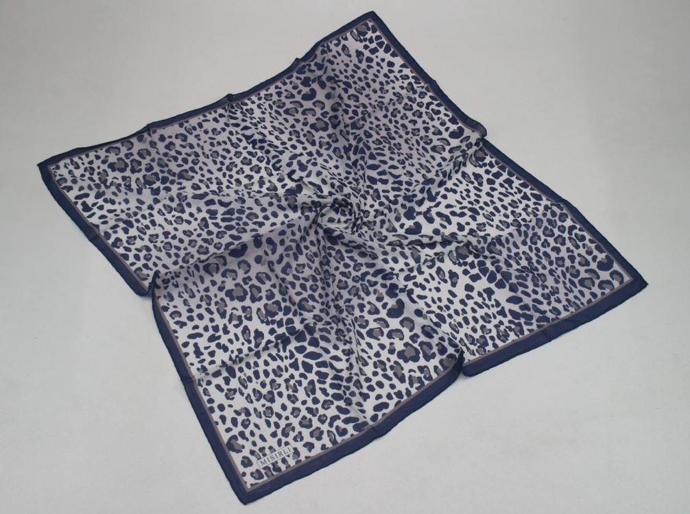 Leopar Desenli Şifon Eşarp