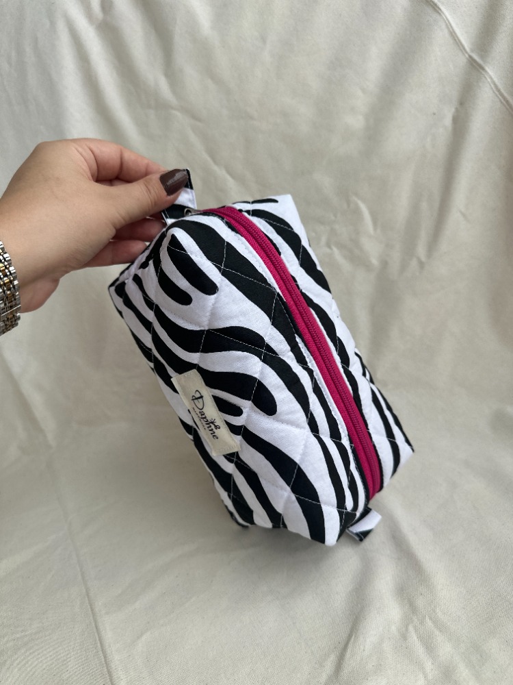 Zebra Makyaj Çantası