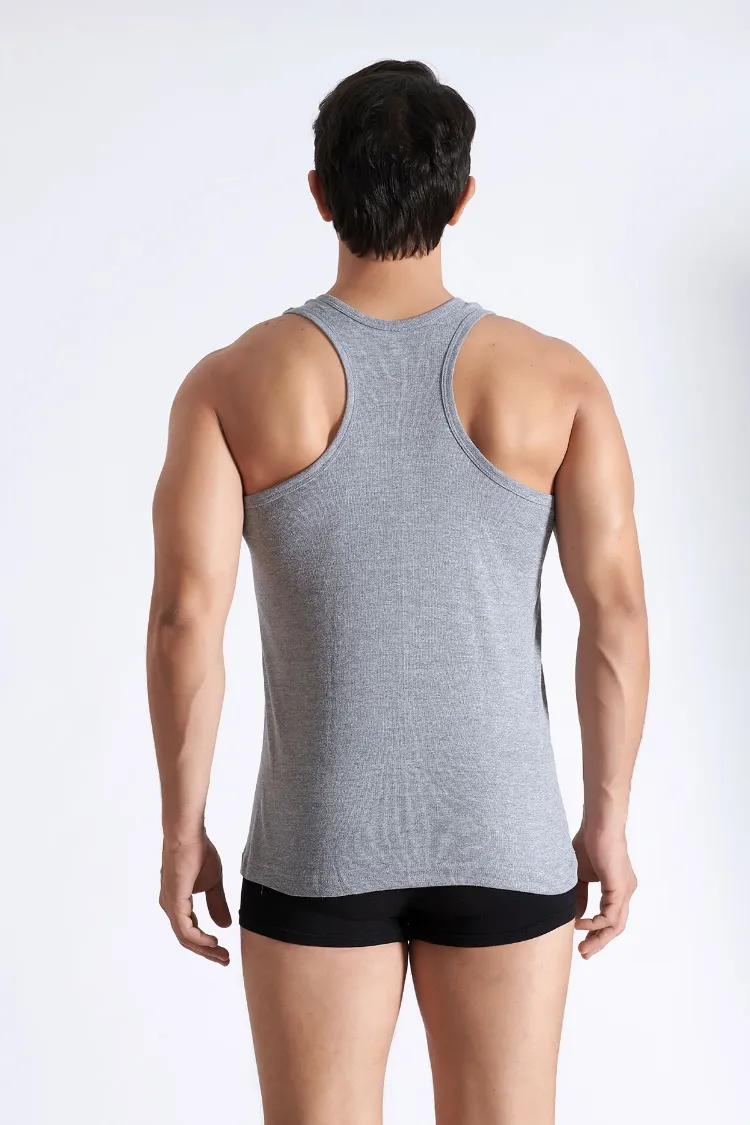 Tutku Erkek Ribana Spor Atlet – Gri | 6’lı %100 Pamuk Konfor Seti