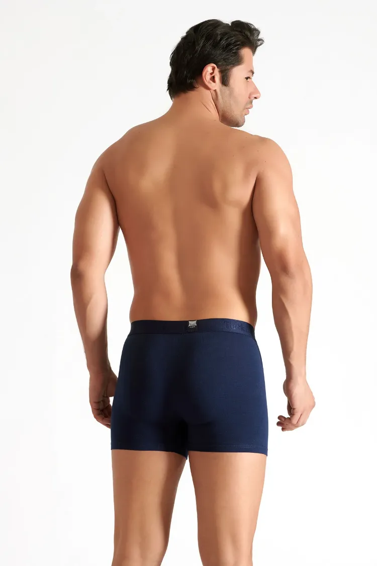 Tutku Erkek Elastan Boxer – Lacivert | 6’lı Premium Konfor Seti