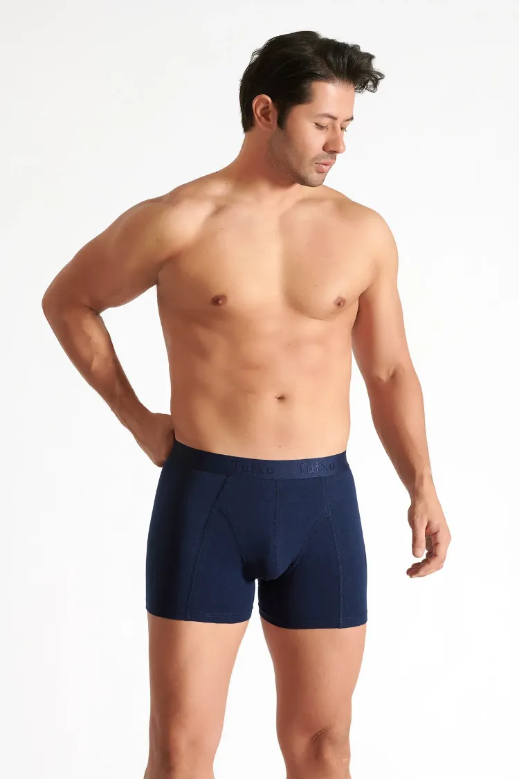 Tutku Erkek Elastan Boxer – Lacivert | 6’lı Premium Konfor Seti
