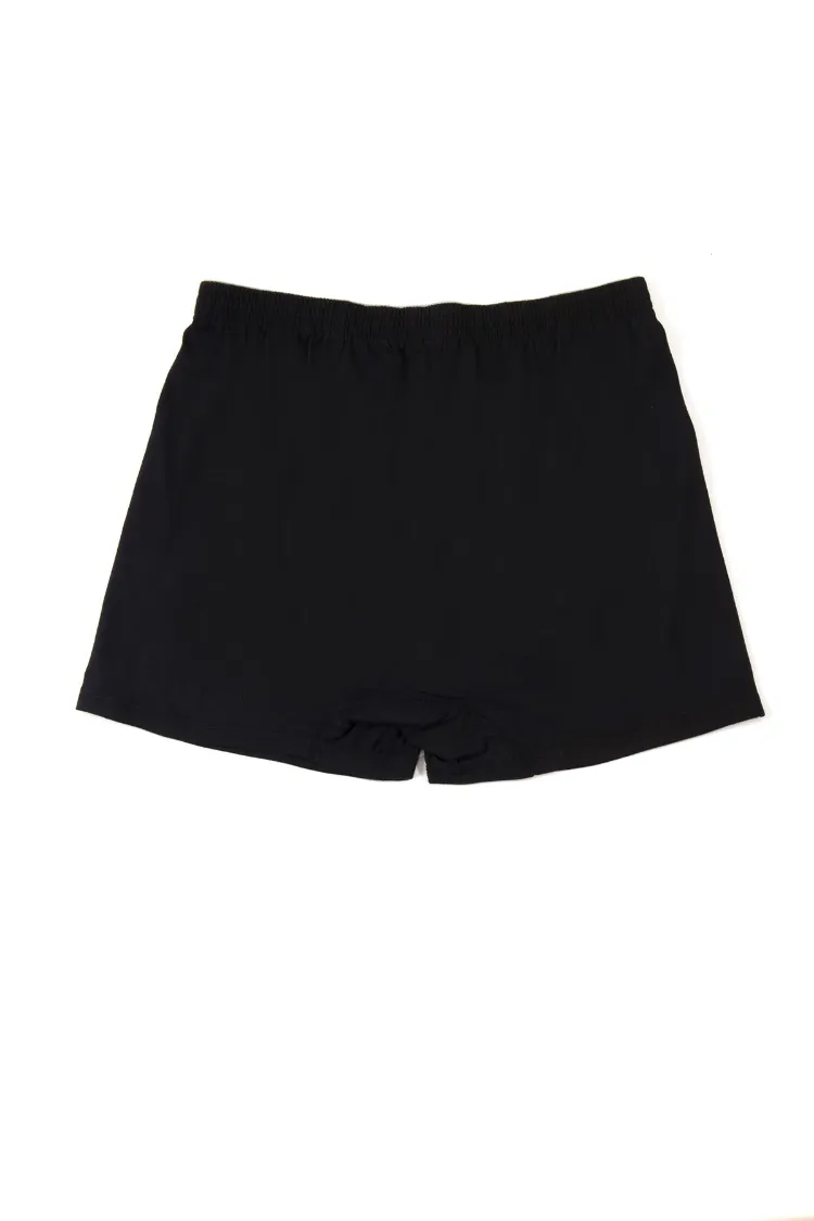 Tutku Erkek Penye Düz Boxer – Siyah | 6’lı %100 Pamuk Konfor Seti