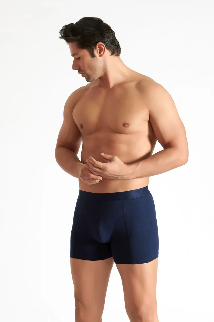 Tutku Erkek Elastan Boxer – Lacivert | 6’lı Premium Konfor Seti
