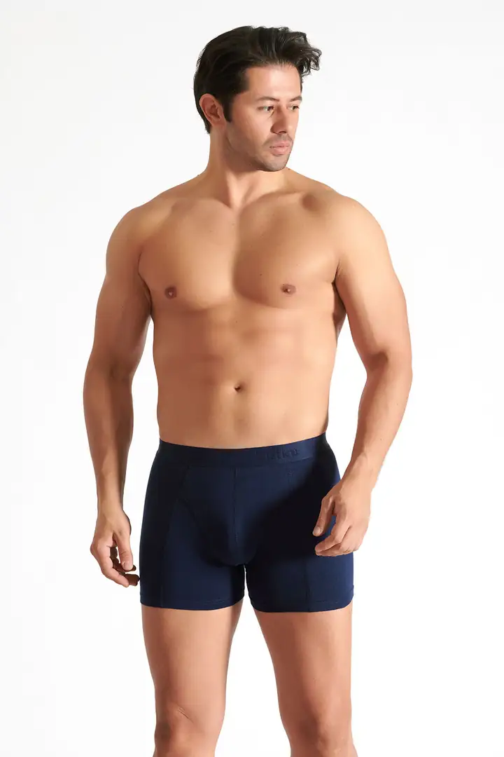 Tutku Erkek Elastan Boxer – Lacivert | 6’lı Premium Konfor Seti