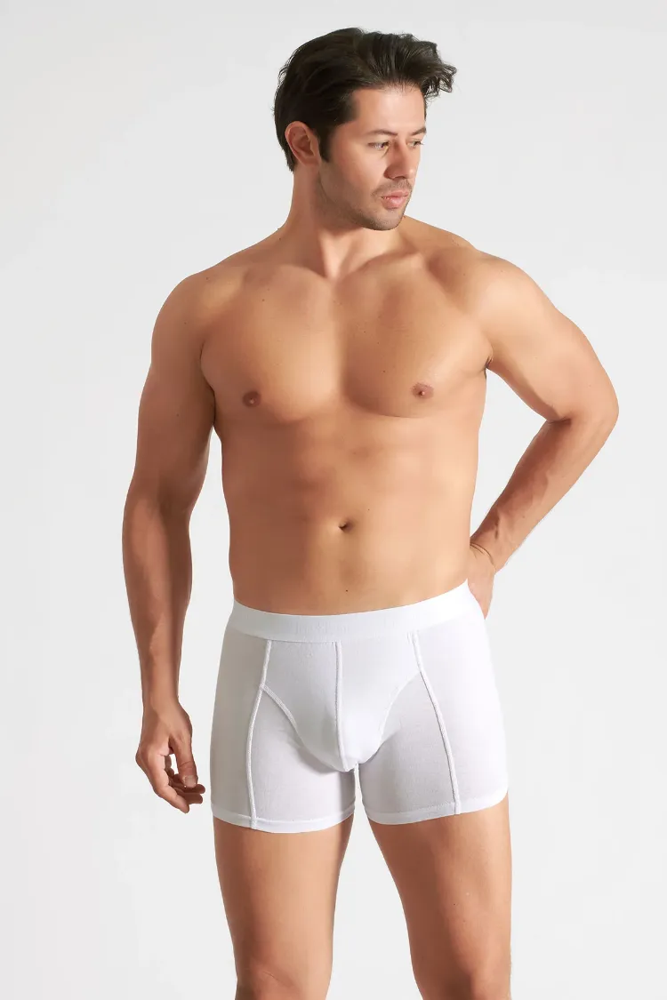 Tutku Erkek Elastan Boxer – Siyah | 6’lı Premium Konfor Seti