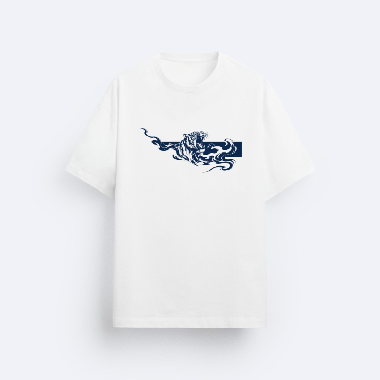 Dark Passage SOUL of Tiger T-Shirt Beyaz