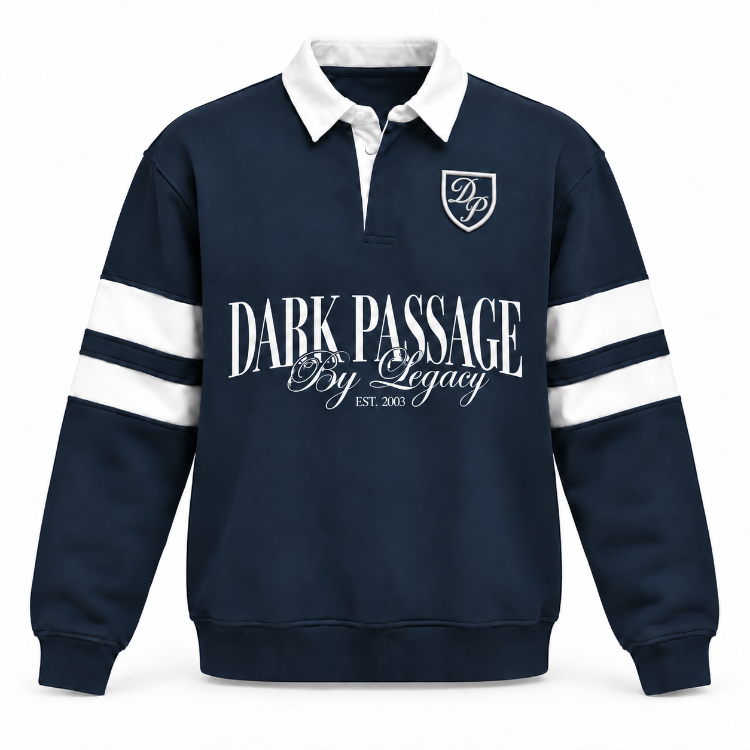 Dark Passage by Legacy Polo Yaka Sweatshirt