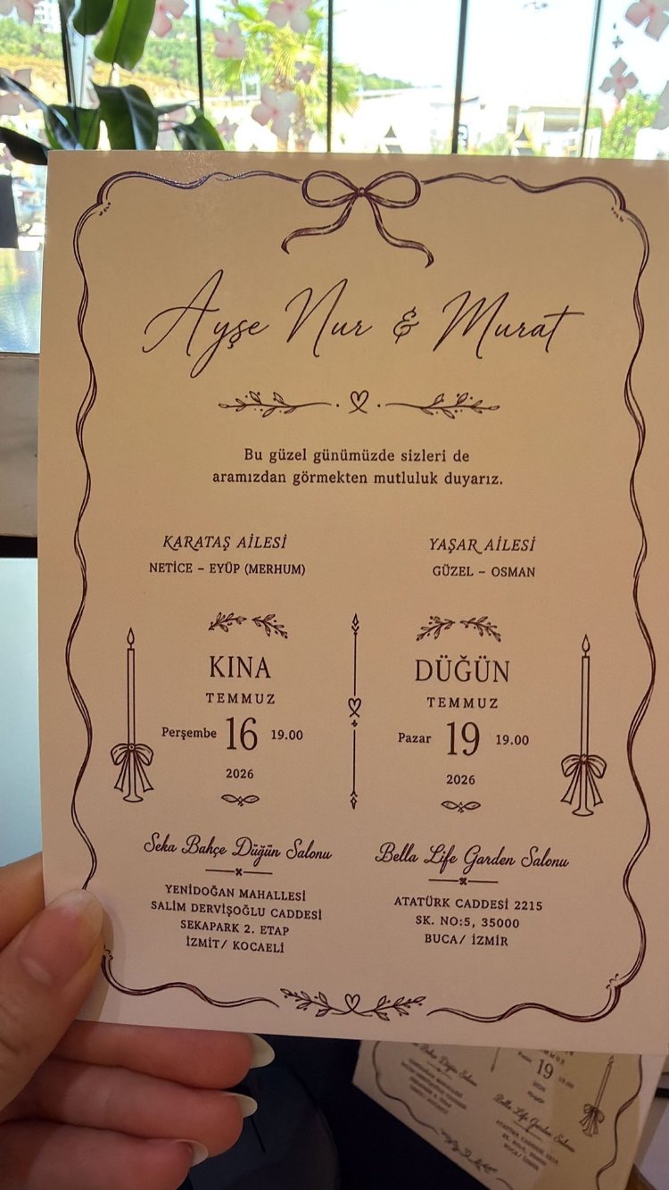 Şeffaf Zarflı Kare İsimlikli
