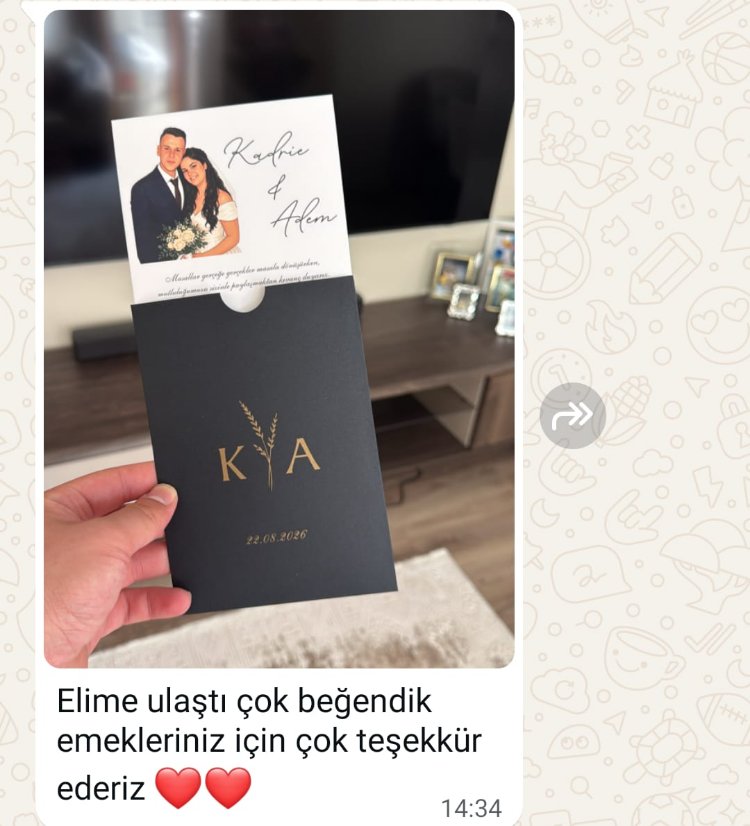 Üstten Çekmeli SİYAH Zarflı