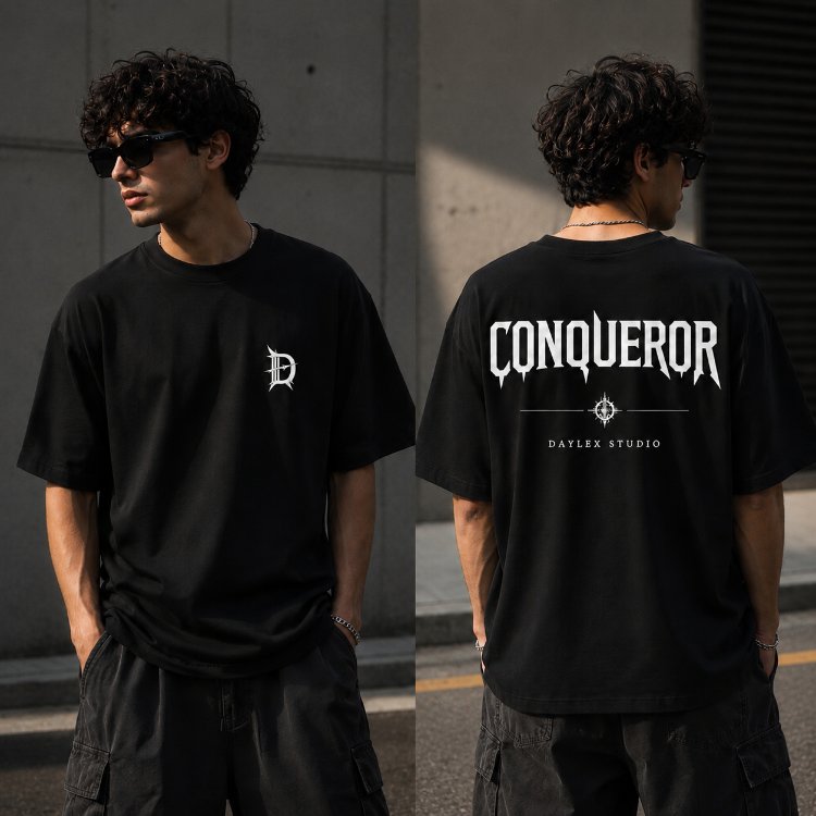CONQUEROR Premium Oversize Erkek Tişört