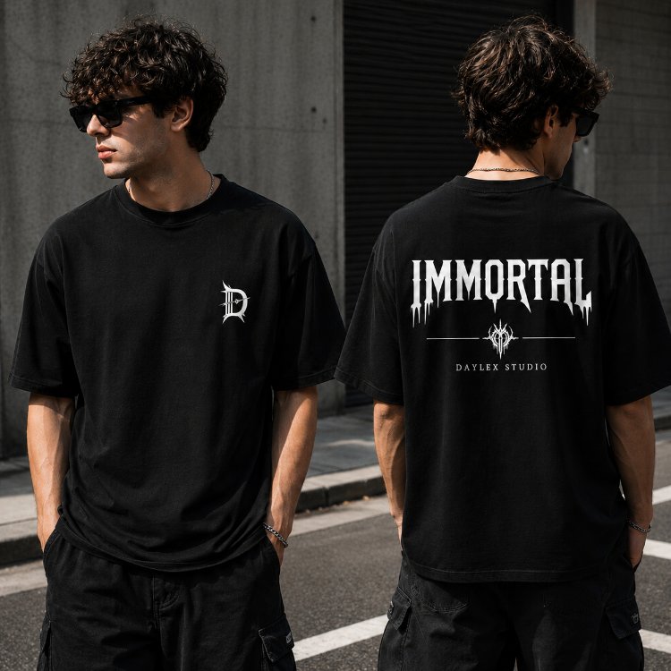 IMMORTAL Premium Oversize Erkek Tişört