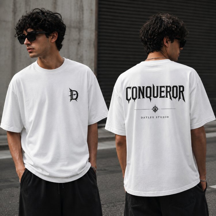 CONQUEROR Premium Oversize Erkek Tişört