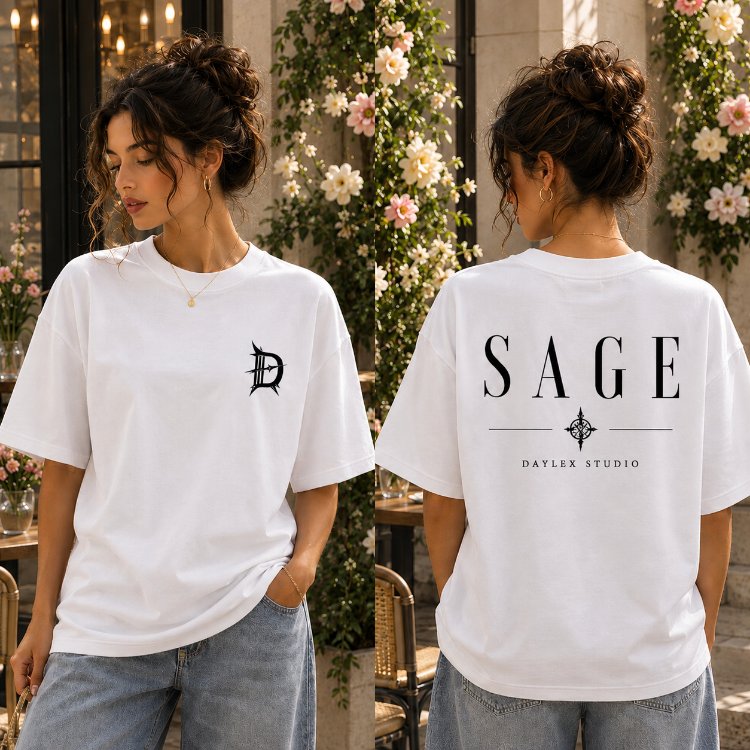 SAGE Premium Kadın Oversize Tişört