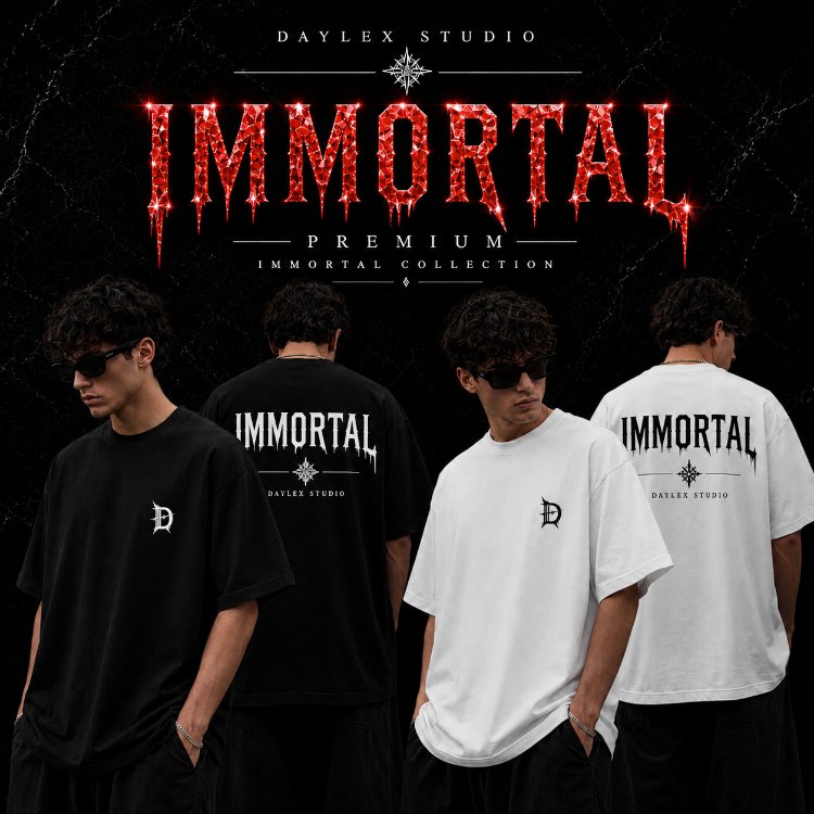 IMMORTAL Premium Oversize Erkek Tişört