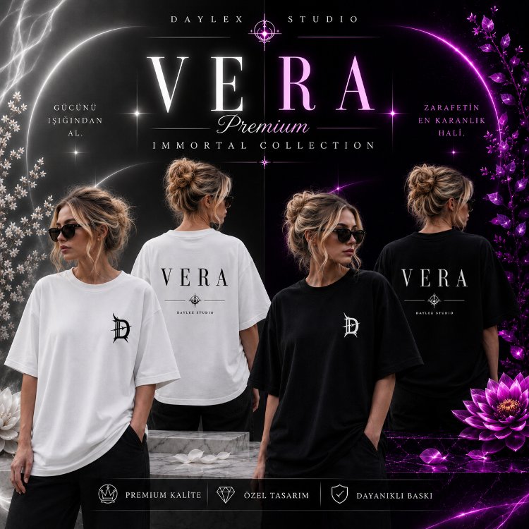 VERA Premium Kadın Oversize Tişört