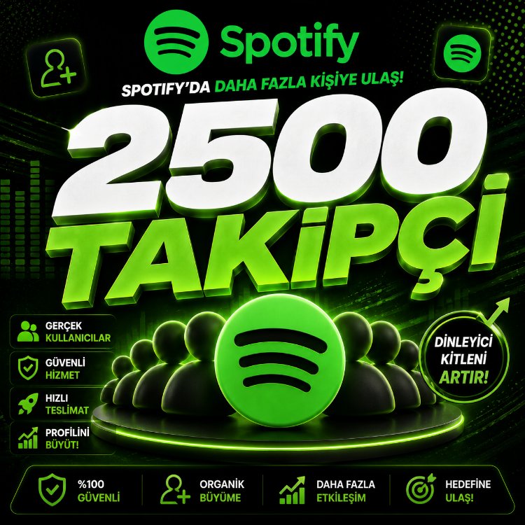 Spotify 2500 Takipçi