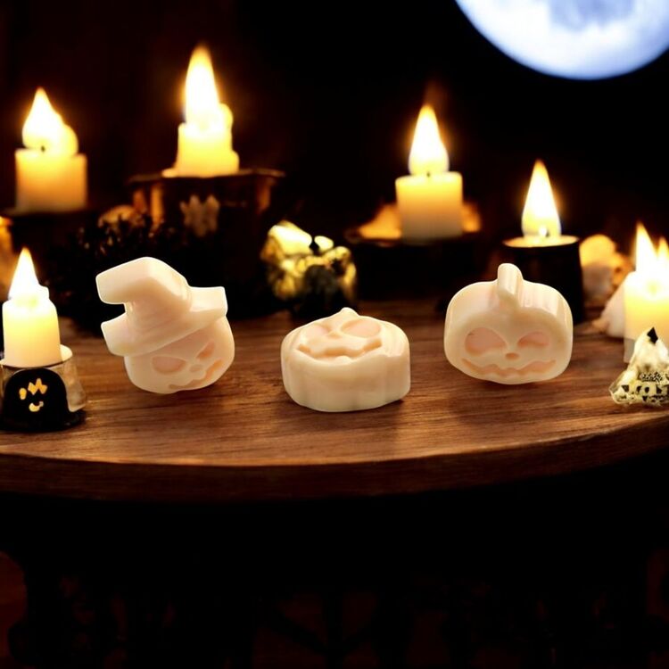 Halloween Şapkalı BalKabağı Model 50 Gram Lüks El Yapımı Soya Wax Melts Buhurdanlık Mumu