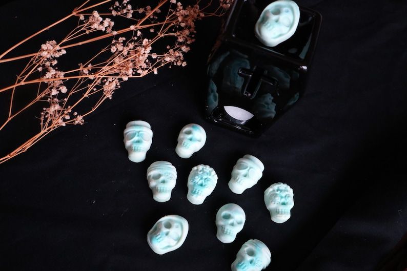 Kuru Kafa 5 Model 10' lu Set 130 Gram  Lüks El Yapımı Soya Wax Melts Buhurdanlık Mumu
