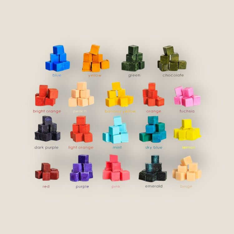Sevimli Mini Küp Model 160' Lı Set 120 Gram Lüks El Yapımı Soya Wax Melts Buhurdanlık Mumu